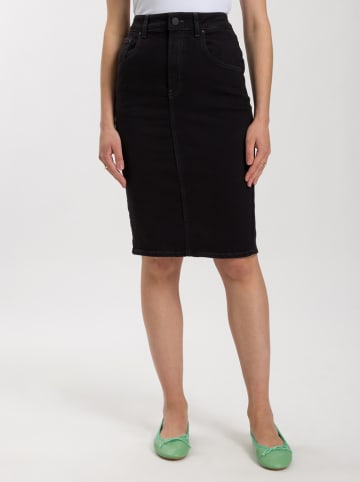 Cross Jeans Spijkerrok zwart