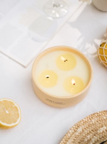 AVA & MAY Duftkerze "Garden Lights - Italian Citronella" in Gelb - 450 g