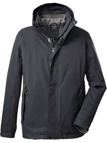 Killtec 3in1-Funktionsjacke in Schwarz/ Grau