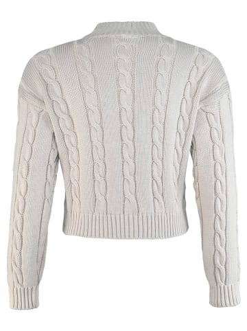Blue Effect Pullover in Weiß
