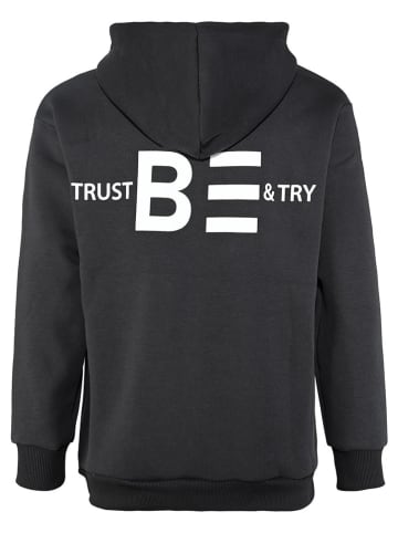 Blue Effect Hoodie in Schwarz