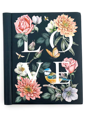 SiL Interiors 2er-Set: Fotoalben in Dunkelblau/ Rosa - (B)24 x (H)29 cm