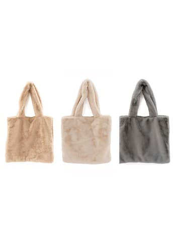SiL Interiors 3er-Set: Shopper in Beige/ Creme/ Grau - (B)42 x (H)37 cm