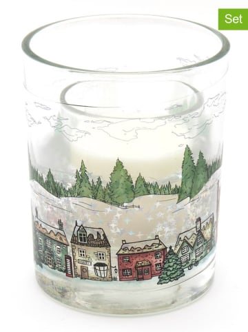 SiL Interiors 2-delige set: kaarsen meerkleurig - 2x 50 g