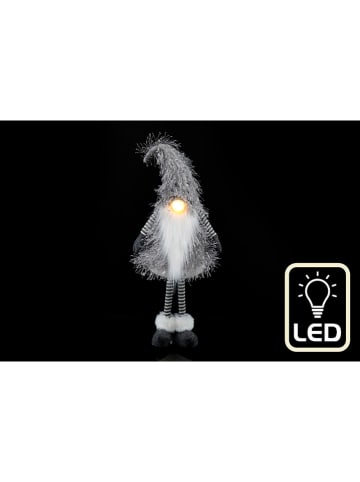 SiL Interiors Decoratieve lamp "Santa" grijs - (H)53 cm
