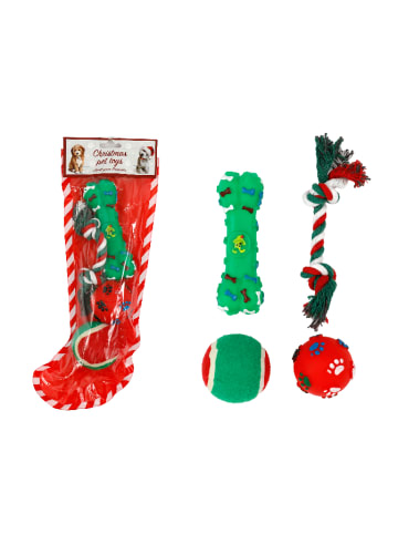 SiL Interiors 4-delige set: dierenspeelgoed rood