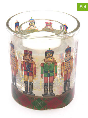 SiL Interiors 2-delige set: kaarsen meerkleurig - 2x 50 g