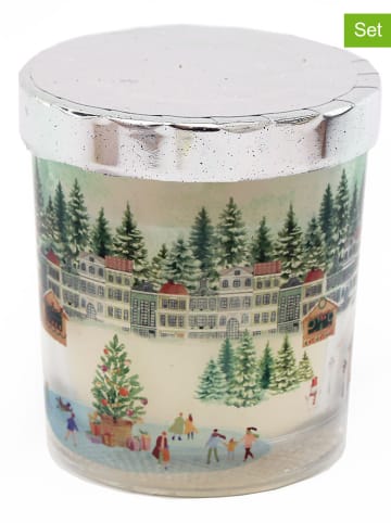 SiL Interiors 3er-Set: Kerzen in Bunt - 250 g