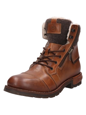 Bugatti Leder-Winterboots in Braun