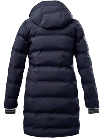 Killtec Doorgestikte mantel donkerblauw