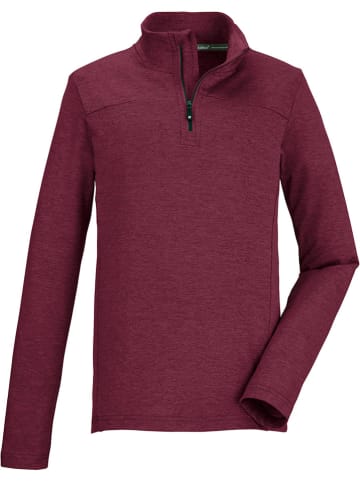 Killtec Fleecepullover in Burgunder