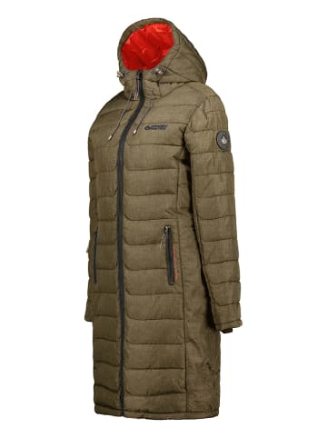 Canadian Peak Doorgestikte mantel "Aromeak" kaki