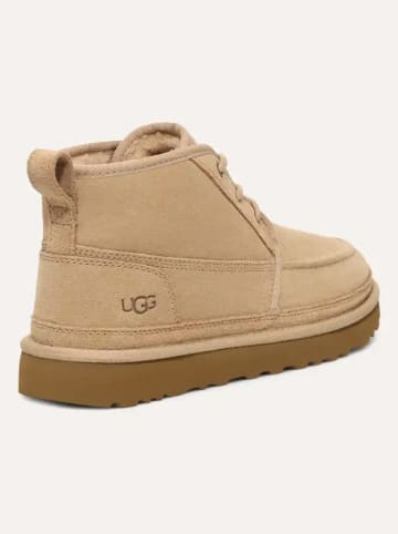 UGG Skórzane botki "Neumel" w kolorze beżowym