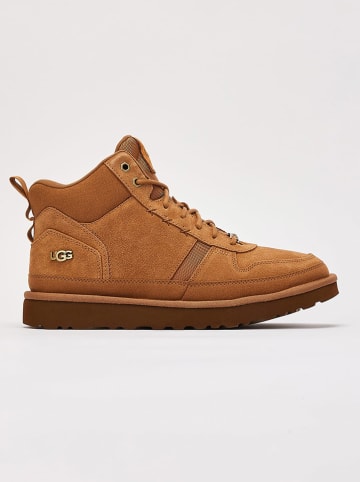 UGG Skórzane botki "Highland" w kolorze jasnobrązowym