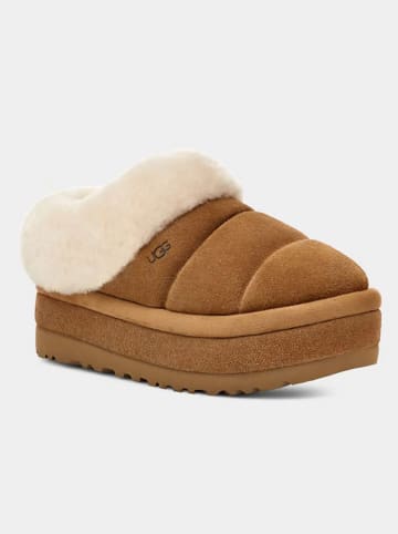 UGG Leder-Hausschuhe "Tazzlita" in Hellbraun