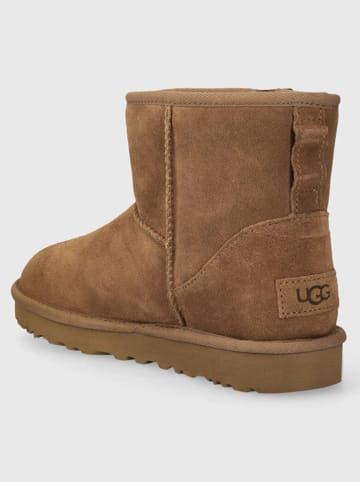 UGG Leren boots "Clasic Mini Bailey" lichtbruin