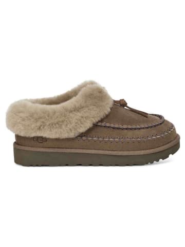 UGG Leder-Ankle-Boots "Tasman Alpine" in Braun