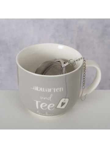 Boltze 2tlg. Set: Kaffeetasse & Filter in Grau