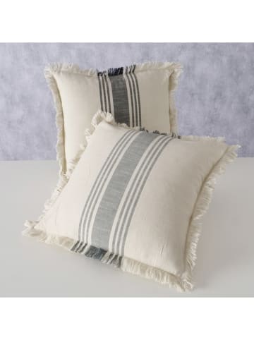 Boltze 2er-Set: Kissen "Kaista" in Weiß - (L)45 x (B)45 cm