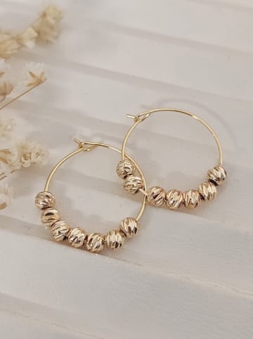 Luja Bijoux Pozłacane kolczyki-kreole