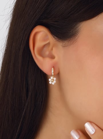 Luja Bijoux Pozłacane kolczyki z perłami