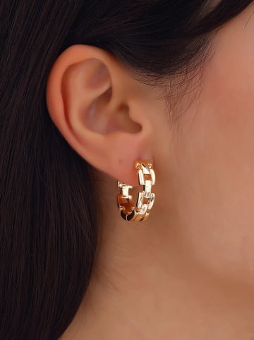 Luja Bijoux Pozłacane kolczyki-kreole