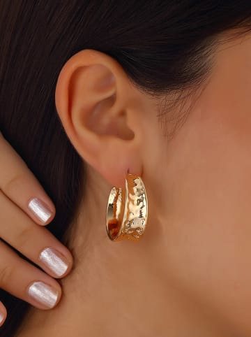 Luja Bijoux Pozłacane kolczyki-kreole