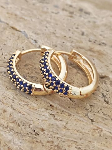 Nakkash Vergold. Creolen mit Zirkonia