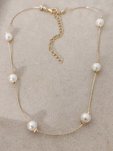 Luja Bijoux Vergold. Halskette mit Zierperlen - (L)42 cm
