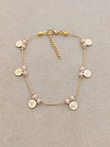 Luja Bijoux Vergulde enkelketting met sierelementen