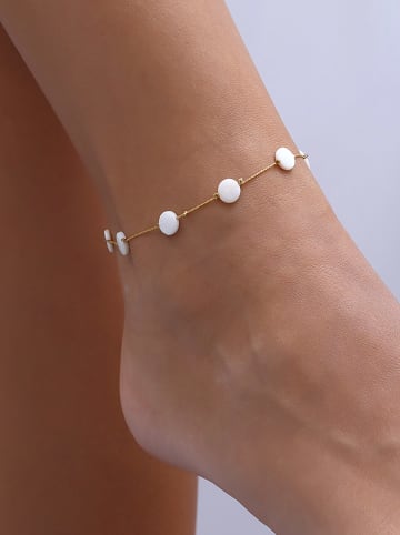Luja Bijoux Vergold. Fußkettchen mit Zierperlen