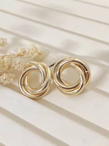 Luja Bijoux Pozłacane kolczyki-wkrętki