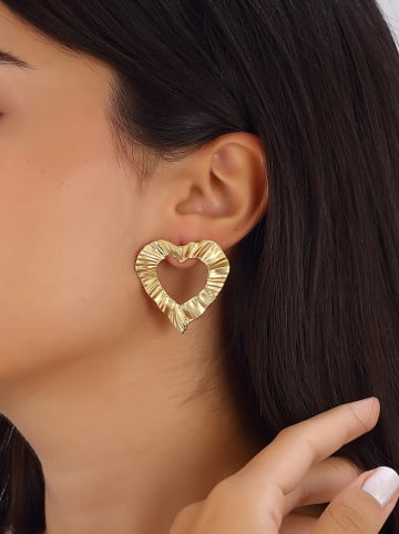 Luja Bijoux Pozłacane kolczyki-wkrętki