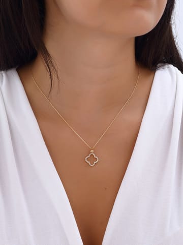 Luja Bijoux Vergold. Halskette mit Zirkonia