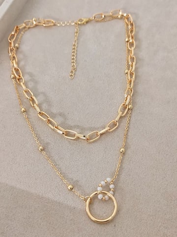 Nakkash Vergulde ketting met sierparels