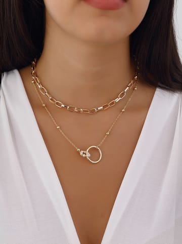 Luja Bijoux Vergold. Halskette mit Zierperlen