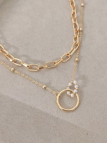 Nakkash Vergulde ketting met sierparels