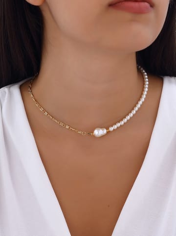 Luja Bijoux Vergold. Halskette mit Zierperlen