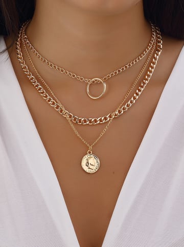 Luja Bijoux Pozłacany naszyjnik z elementem ozdobnym