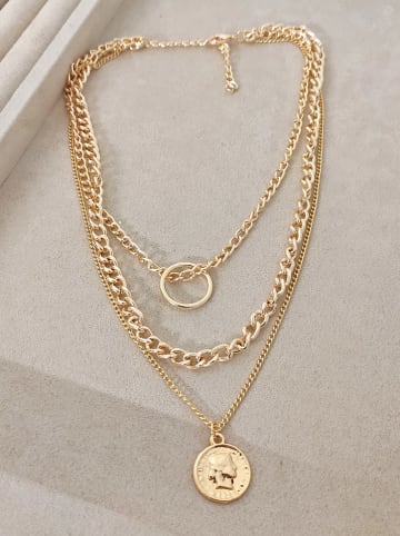 Luja Bijoux Pozłacany naszyjnik z elementem ozdobnym