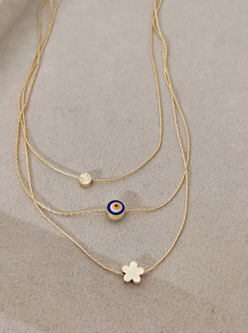 Nakkash Pozłacany naszyjnik z elementami ozdobnymi