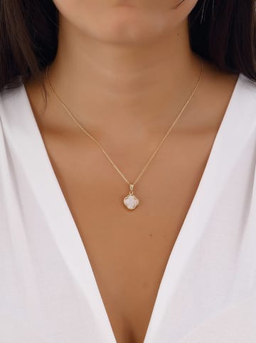 Luja Bijoux Pozłacany naszyjnik z masą perłową