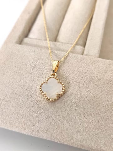 Luja Bijoux Pozłacany naszyjnik z masą perłową