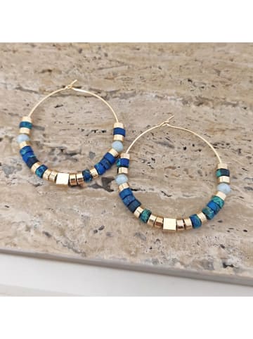 Nakkash Vergulde creolen met varisciet