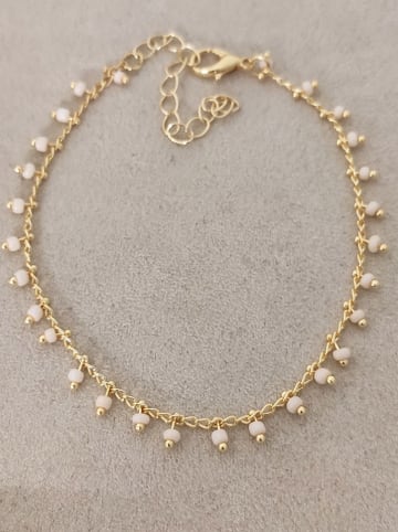 Luja Bijoux Vergold. Fußkettchen mit Kristallen