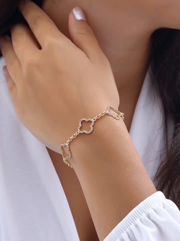 Luja Bijoux Vergulde armband met zirkonia