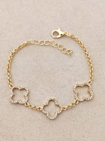 Luja Bijoux Vergulde armband met zirkonia