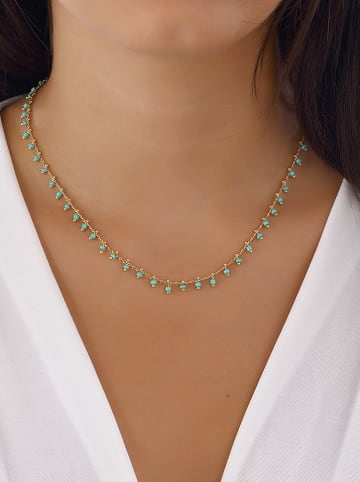 Luja Bijoux Vergold. Halskette mit Kristallen