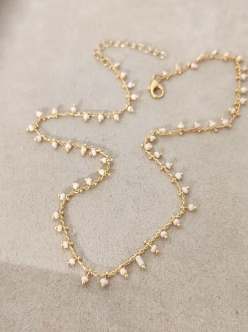 Nakkash Vergulde ketting met kristallen