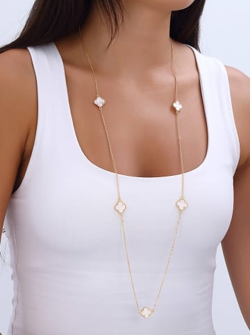 Nakkash Pozłacany naszyjnik z masą perłową i elementem ozdobnym